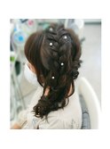 編みおろし風サイドヘア☆+゜