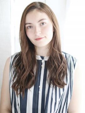 ヘアメイク ナル(hair make nalu) かきあげバングのセミウエットカール