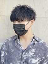 メンズヘアトーキョー(MEN'S HAIR TOKYO)&nbsp;エアリーマッシュ/ランダムパーマ/黒髪