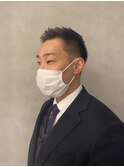 ビジネスマン/スーツ/ナチュラル刈り上げアップバング【新大阪】