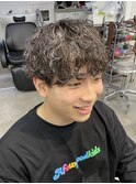 波巻きスパイラルツイストスパイラルパーマハイライトカラー