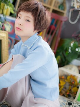 カバーヘア イヴ 戸頭店(COVER HAIR EVE) 大人かわいいアッシュピンクマッシュウルフc5戸頭20代30代40代