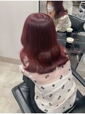 チェリーピンク ブリーチなしダブルカラー <渋谷/渋谷駅>