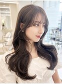 美人ヘア 顔周りカット 韓国