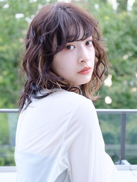 ラレイ(Lalei) 【ささき】ミディアムウルフ/スパイラルパーマ/ニュアンスパーマ