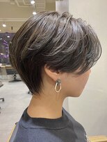 エトラ 渋谷店(etora)&nbsp;ナチュラルショート　ハイライト　グレージュ