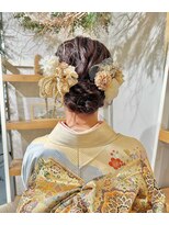 成人式ヘアセット×振袖着付け♪yu