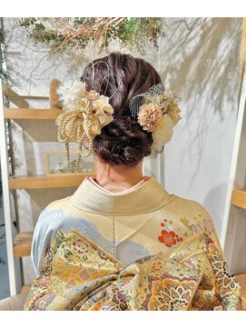 トリコ ショップアンドヘアサロン(tricot shop hair salon) 成人式ヘアセット×振袖着付け♪yu