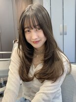 エル 北千住(elu)&nbsp;ロングレイヤー_ヘーゼルグレージュ