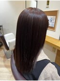 髪質改善カラー/ストレート/ミディアム
