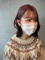 メイカ(MEIKA)&nbsp;【 ピンクベージュ ×  ミディアムボブ 】浅野美紀