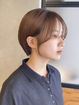 ディルト 代々木上原(DILT) ベージュブラウンマッシュショート小顔ショート顔まわりレイヤー