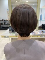 アッシュ 仙川店(Ash)&nbsp;ショート白髪ぼかし 大人 ボブ  美髪 白髪染め 仙川 くせ毛 50代