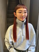 フェンヘアーアイス 中目黒(Fen.hair ici)&nbsp;ダブルカラーブリーチ立体感グラデーションレッドブラウン