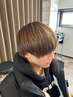 カット+ダブルカラー￥19000(札幌/メンズマッシュ/波巻きパーマ/ツーブロック)