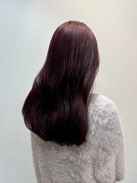 シア 新越谷店(SHEER) ブリーチなしダブルカラー×カシスピンク