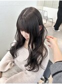 ラベンダーグレージュ　艶カラー