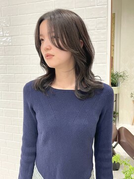 ナジック(749) オリーブベージュ×韓国レイヤー