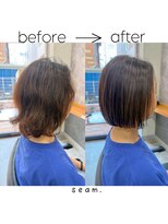 シーム(seam.)&nbsp;簡単スタイリング縮毛矯正ボブ◎どんな髪質・毛量・年齢もOK