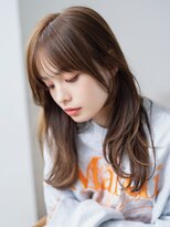 コアブラン 原宿 明治神宮前(CORE blanc) オリーブベージュ／レイヤーカット