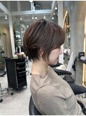 ミニウルフレイヤーカット顔周りカット前髪カットショート/大宮