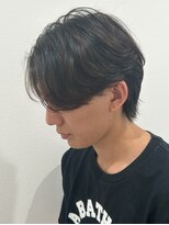 ヒュイル バイ ニアウ(Hwyl by Niau) メンズマッシュセンターパートスパイラルパーマニュアンスパーマ