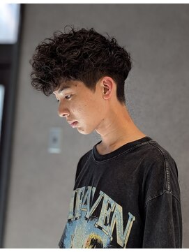 クフィア メンズヘアー カンポ 天王寺店(CUFFIA MEN'SHAIR CAMPO) スパイキーショートブルーブラックサーフカールツーブロック
