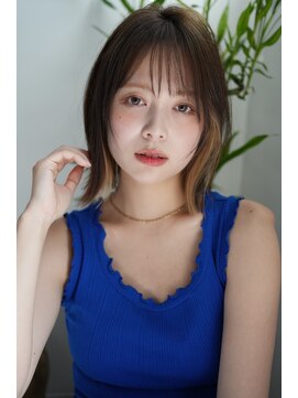 クロコ 中目黒(CLoCO) インナーカラー☆ボブ☆グレージュ☆中目黒青葉台池尻大橋074