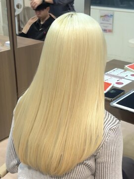 抜きっぱなしブロンド/ケアブリーチ/ダブルカラー/ハイトーン