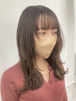 ヘアー アレス(hair ales)&nbsp;ミディアムレイヤーカット　似合わせカット　ウルフエクステ