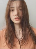 顔まわりレイヤー/韓国ヘア/ハッシュカット/髪質改善/恵比寿