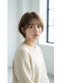 【小顔ショート】耳かけも可愛い♪大人マッシュショートボブ