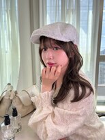 ボタン シブヤ(VOTAN SHIBUYA)&nbsp;【MISAKI】ミディアムレイヤー/ミルクブラウン/顔まわりカット