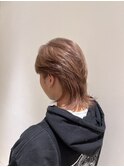 ☆ミルクティーベージュセンターパートメンズハイトーンカラー☆