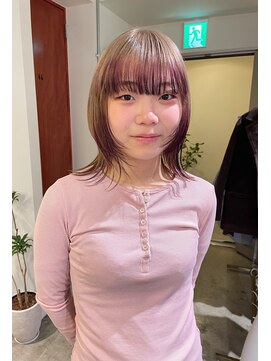 ノル 栄矢場町(nol) ミルクティーにワインレッドのデザカラ！