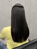 【おすすめ】美髪☆縮毛矯正+カット+N.オーガニックカラー+3stepTR
