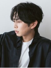 ハク 大阪心斎橋(HAK.)&nbsp;Men's/メンズカット/メンズパーマ/フェザーパーマ/黒髪/眉毛