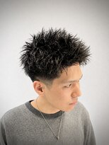 スタッグバーバー 近鉄奈良店(STAG BARBER)&nbsp;スパイキーショート×ピンパーマ