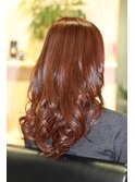 髪質改善☆暖色系ピンクカラーミックスベリー20代30代