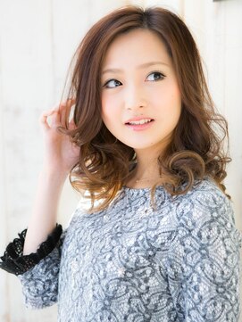 オーブ ヘアー アクネ 長岡京店(AUBE HAIR acne) ふわモテ☆上品セミディ