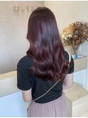 艶々ピンクブラウングラーデーション