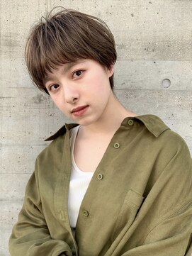 エムクランメイクス 原宿 表参道(m.clan MAKE'S) 【松尾】マッシュショート ココアブラウン 大人かわいい 前髪