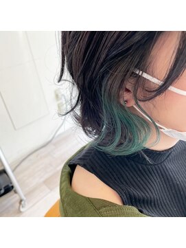 クラップス 横須賀中央店(CLAPS) エメラルドイヤリングカラー/バイカラー/ツートーンカラー