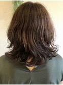 くびれミディアムパーマ