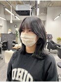 韓国ミディアム/オリーブグレージュ/京都/河原町三条/髪質改善
