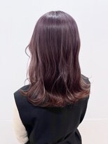 ヘアデザインロアール 元町店(Hair Design LOIRE) ぷるんとミディ×バイオレットピンク