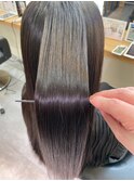 アミノ酸ストレート髪質改善うるツヤストレート暗髪黒髪ツヤ感