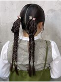 トレンド 三つ編みアレンジ★