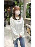 オレンジベージュ×インナーカラーリンクベージュ