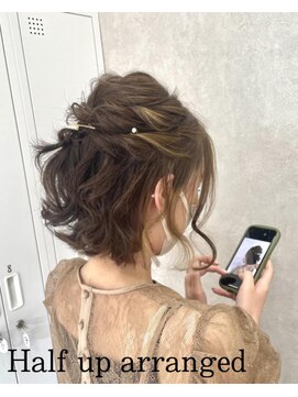 ビューティーサロン ガーデン(beauty salon garden) ボブも可愛いハーフアップアレンジ ☆担当 蒼 ☆